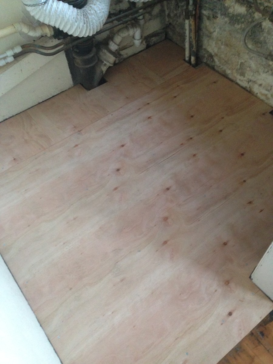 New plywood floor